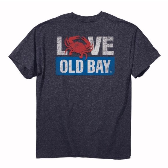 Love Old Bay Short Sleeve T-Shirt - NEW Fast Shipping - Picture 1 of 7